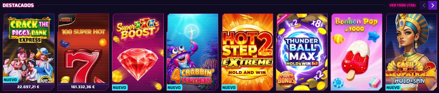 Roby Casino juegos destacados con slots populares y nuevos lanzamientos