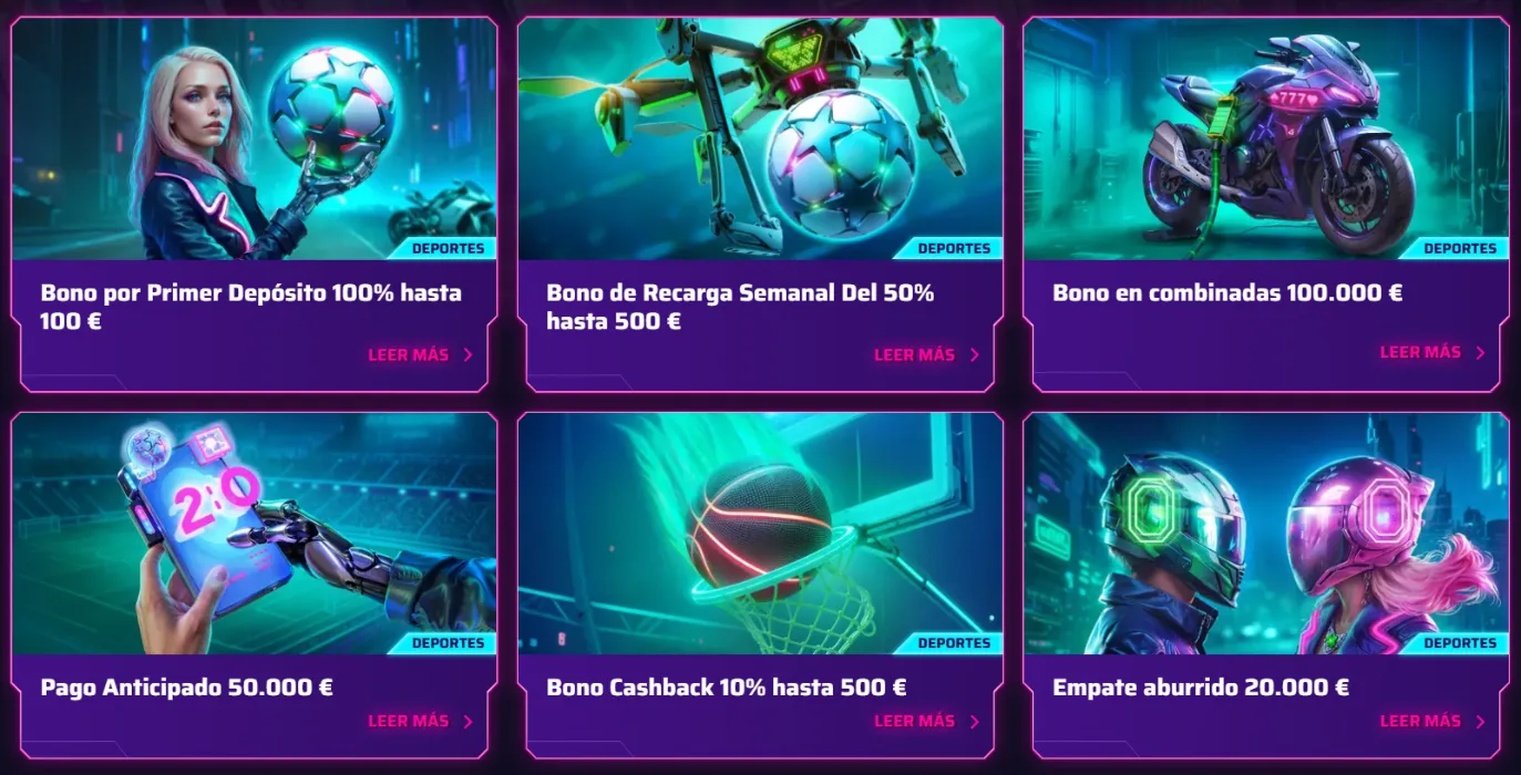 Roby Casino promociones deportivas con bonos de depósito, cashback y apuestas combinadas